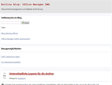 Tablet Screenshot of blog.officemanager.de
